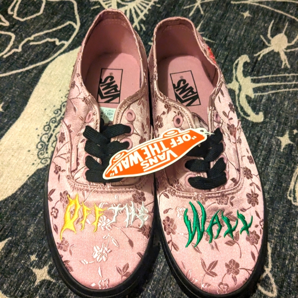 Moody Crafts Pink Satin Vans